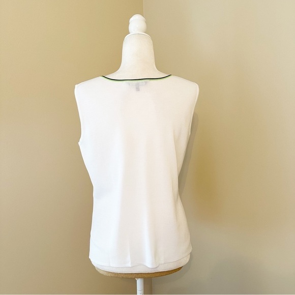 Ming Wang Sleeveless Ribbed Knit Tank Top - Medium - Picture 3 of 9